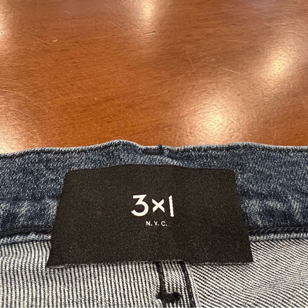 3x1 Celie Straight High-Rise Cropped Jeans 26 Anthropologie Slim Denim Tapered - Picture 11 of 16